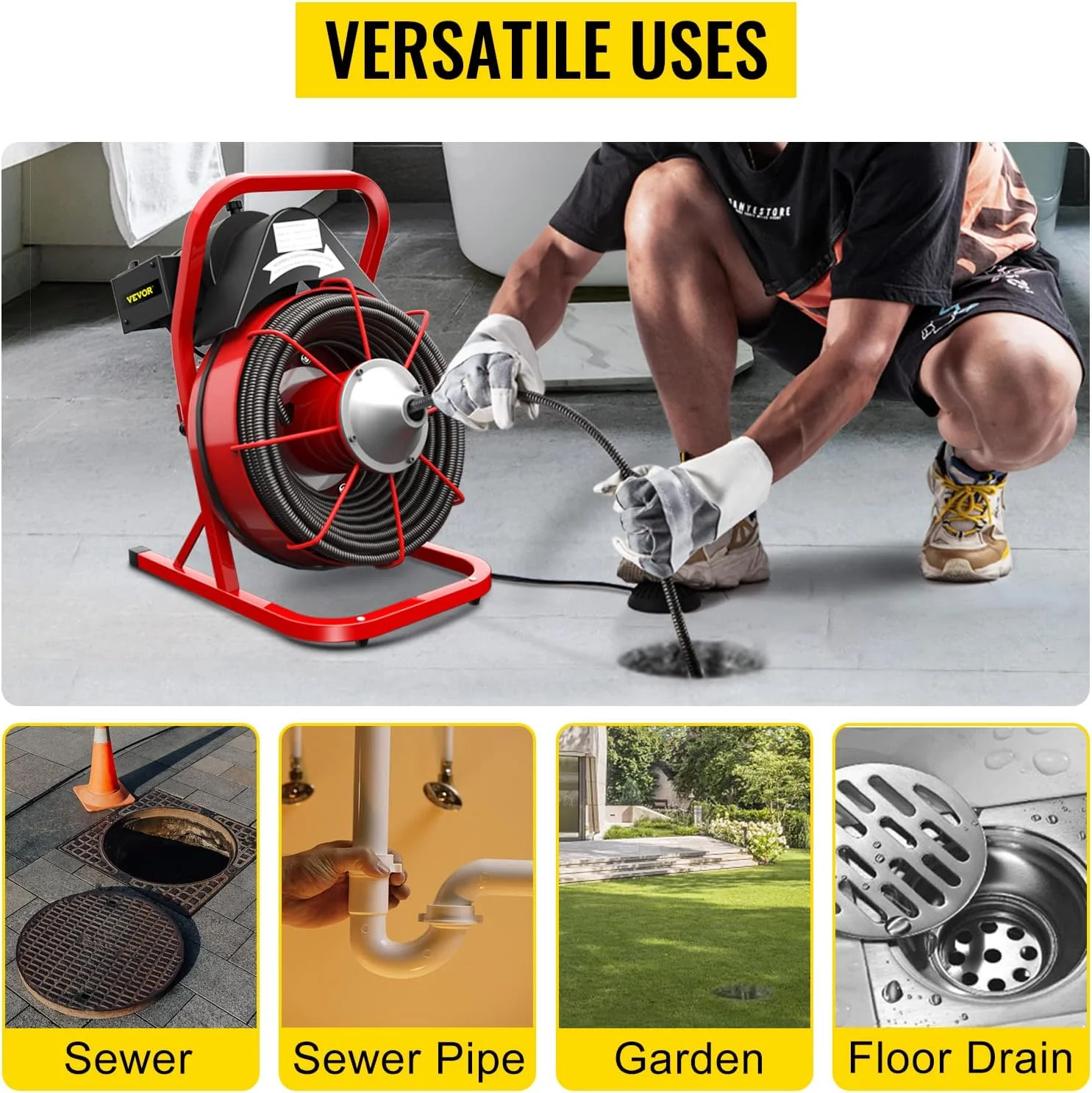 Uso de máquina desazolvadora en tuberías de baño y cocina en Aguascalientes